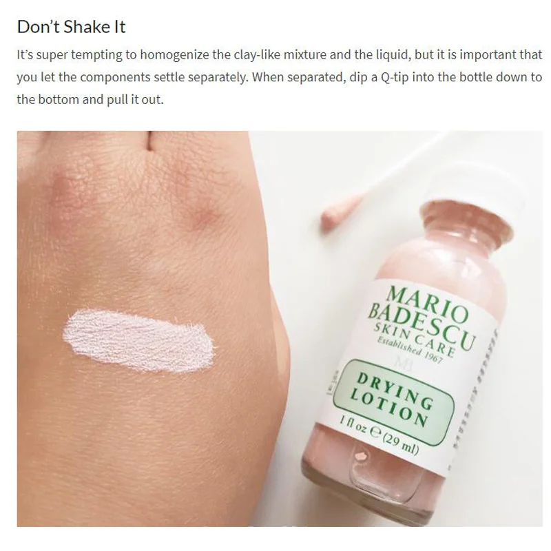 Эффективное лечение акне оригинальный сушильный лосьон Mario Badescu 29 мл сыворотка
