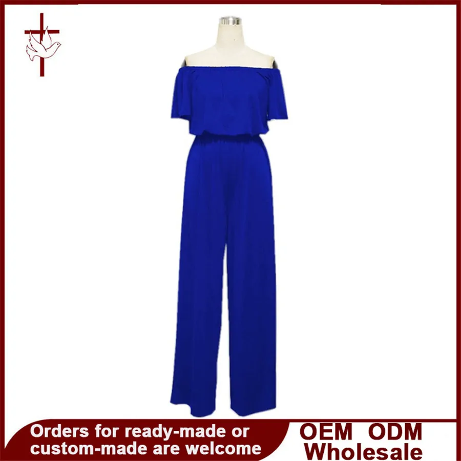 Комбинезоны Для Женщин 2017 Сексуальная слово плечо Твердые Детский Комбинезон