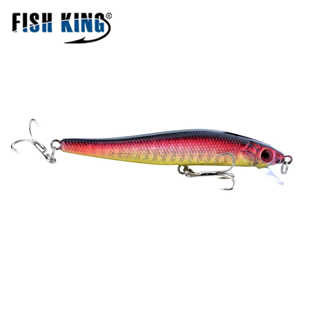 Рыбы король Рыболовная Приманка Minnow 80 мм/5 2G 3D глаза Искусственные приманки
