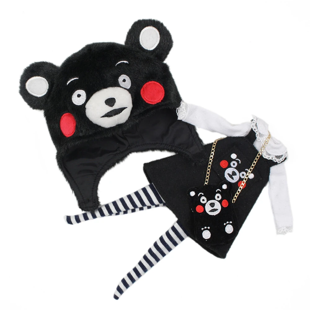Одежда для 1/6 Блит Кумамон Стиль с Hat& Bag