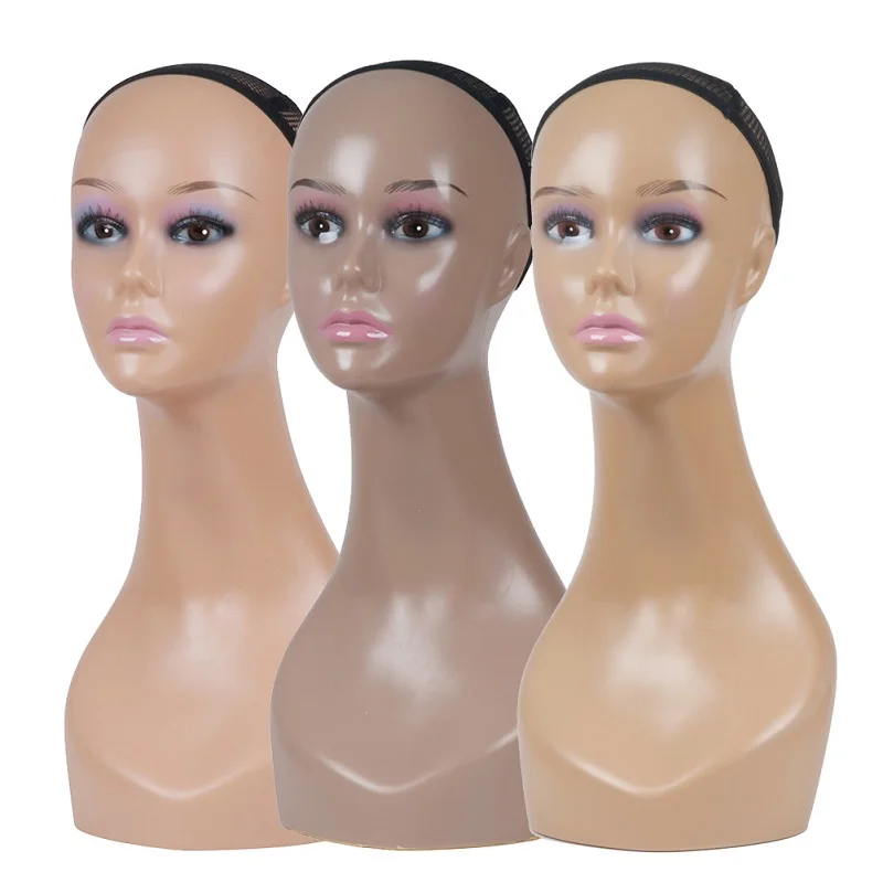 

Female PVC Mannequin Head Sale For Wig Jewelry And Hat Display