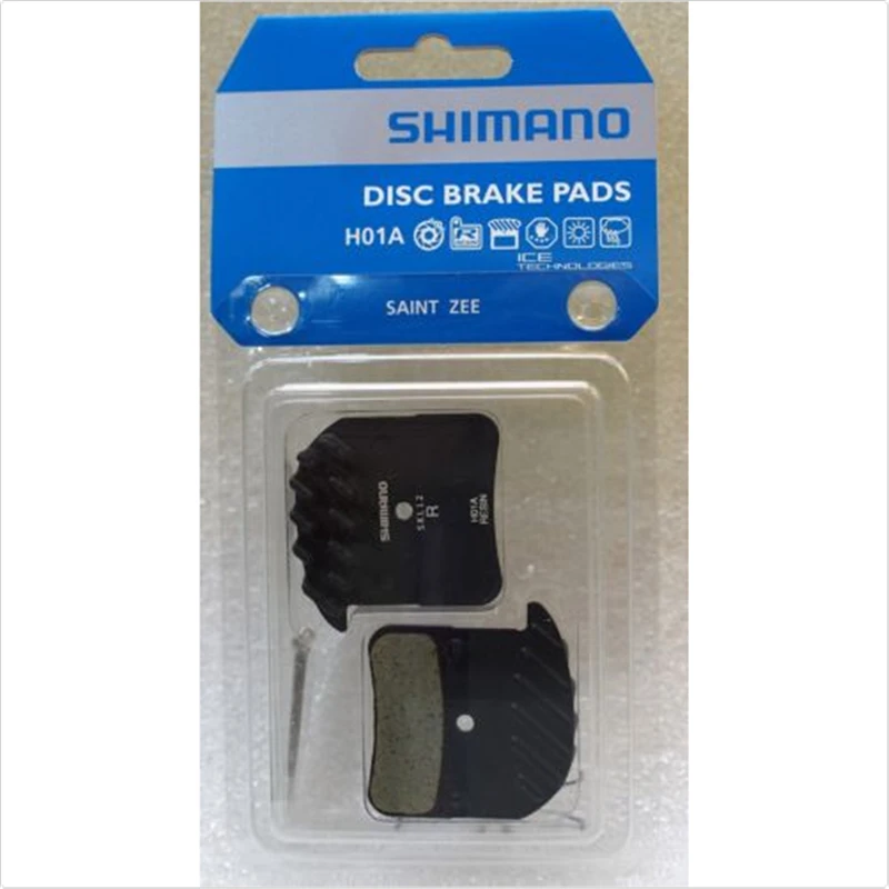 Оригинальные в штучной упаковке Shimano H01A смолы дисковые Тормозные колодки w/Ice Tech Fin