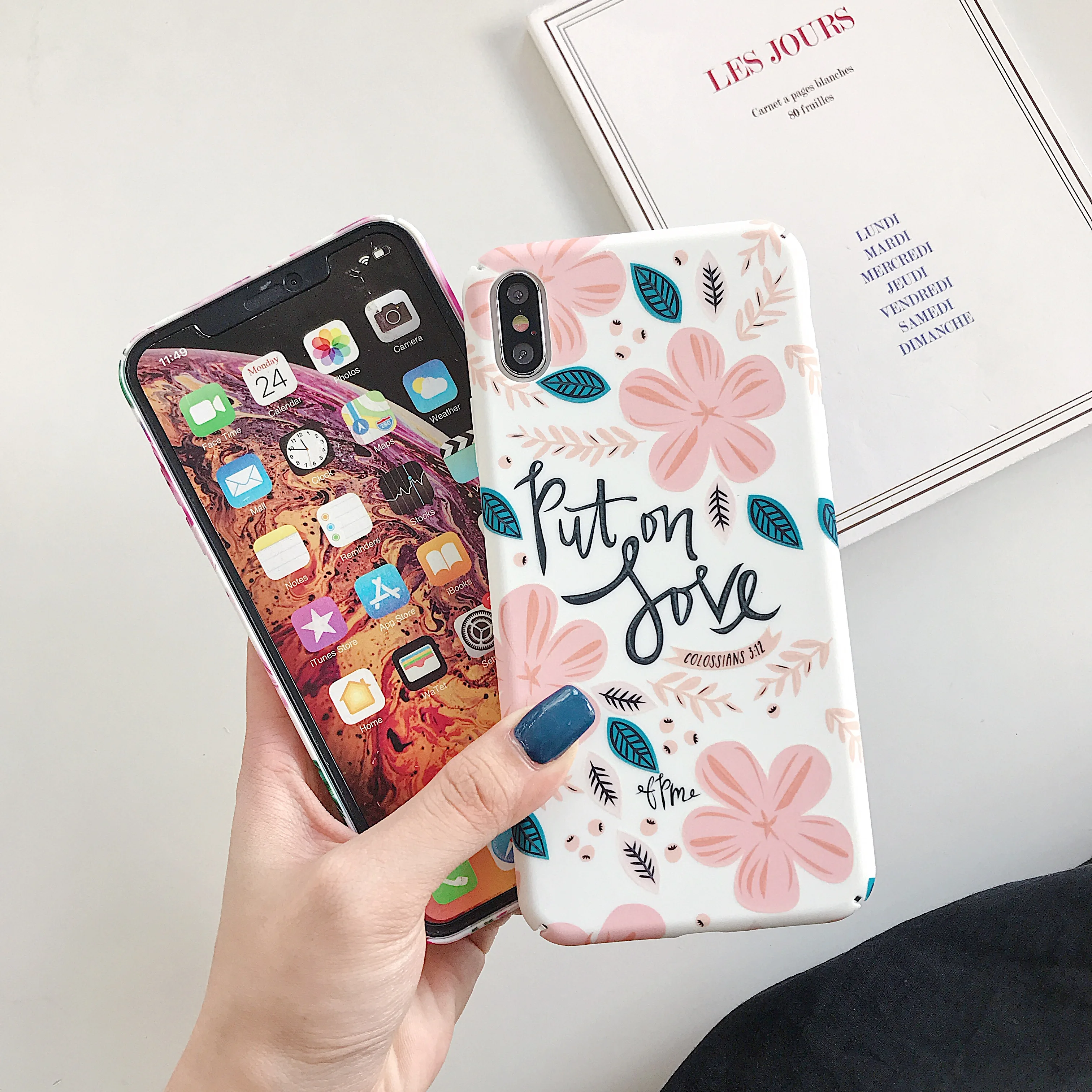 KISSCASE Tropical Luminous Leaves Case For iPhone X XS Max XR 7 8 6 6S 2019 PC Night Light Cover Funda #4 |