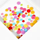 50100 шт., круглые пуговицы с двумя отверстиями, 91011121520 мм