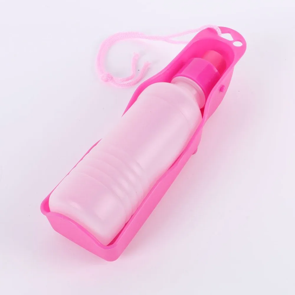 Переносная Спортивная бутылка для воды собак 250 мл пластиковая легкая синяя