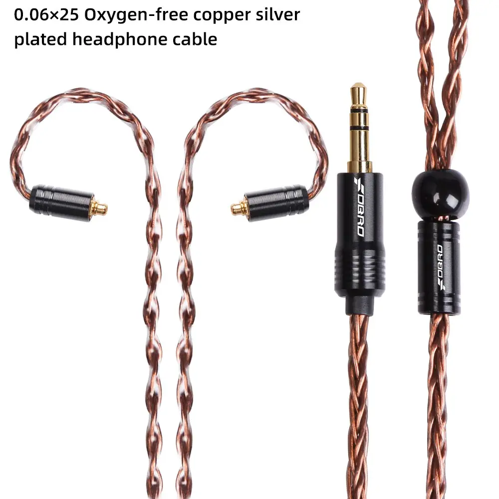 FDBRO 8 ядерный мини посеребренные компакт-дисков кабель IE80 MMCX 2Pin A2DC IM 2,5/3,5/4,4 мм балансный кабель для SE315 SE425 SE535 SE846 UE900 H3