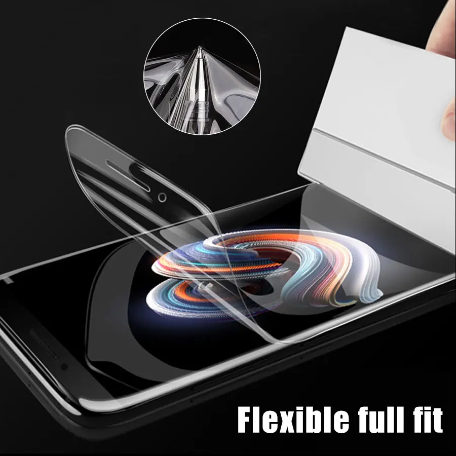 Передний + мягкая накладка на заднюю панель из пленка для samsung Galaxy A7 Экран полная