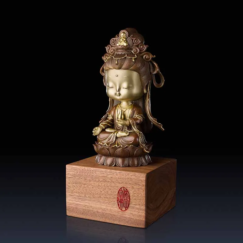 Медное офисное украшение мое сердце Будде богини милосердии для дома подарочные
