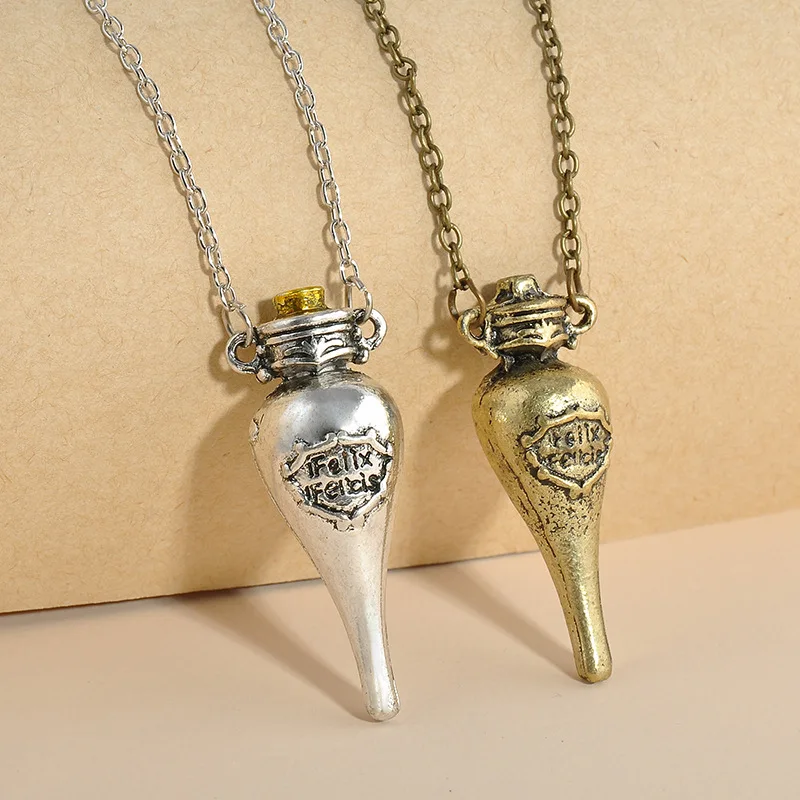 Горячая 2018 Felix felicis Potion Подвески с флаконами ожерелья Harri Potter экшн фигурка из