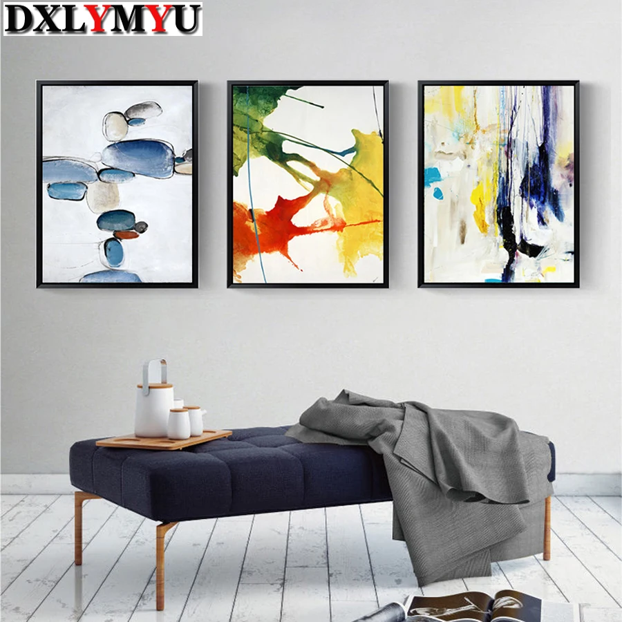 Акварельная абстрактная картина стразы 3D камень из смолы сделай сам алмазная