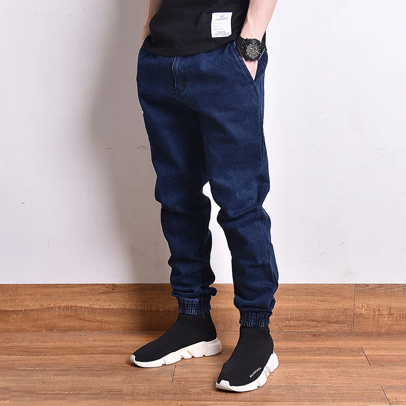 

Japanese Style Fashion Men Jeans Black Blue Color Vintage Designer Denim Cargo Pants Hombre Streetwear Hip Hop Joggers Jeans Men