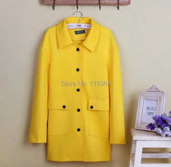 Новое поступление осенне зимний Хлопковый тренч женское бирюзовое Свободное