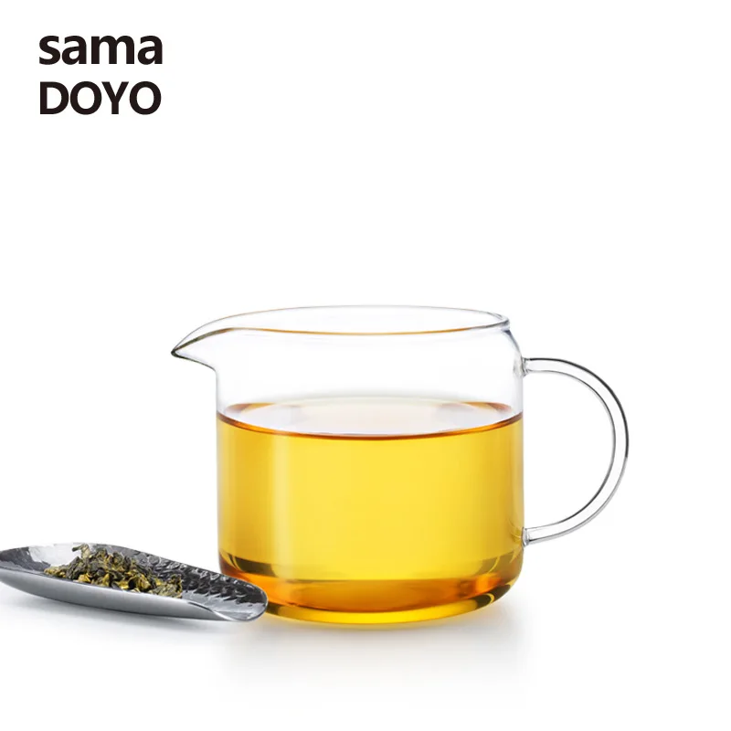 Samadoyo жаростойкая прозрачная стеклянная ярмарка чашка Cha hai чай приспособление