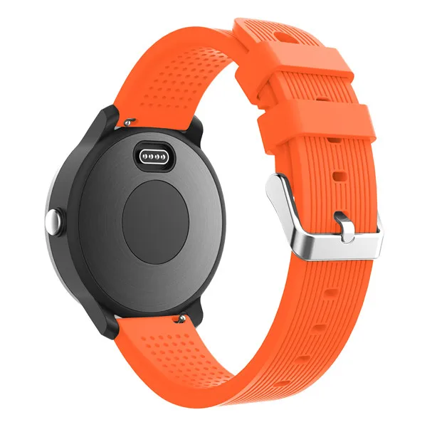 Оранжевый 20 мм ремешок для часов Garmin Vivoactive 3 ремешок для Galaxy Watch 42 мм умный браслет с пряжкой спортивные Сменные аксессуары - Цвет: Оранжевый