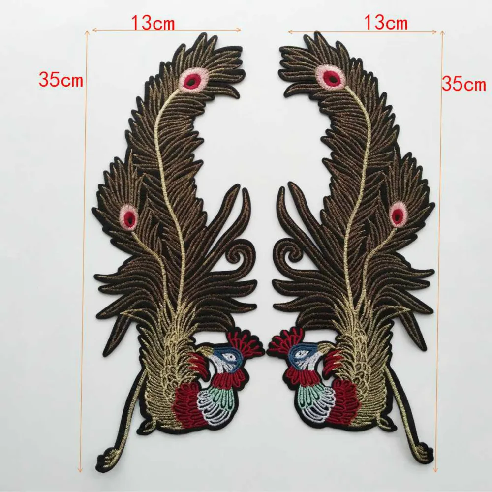 1 пара модная вышитая аппликация в виде птиц|embroidered iron|iron onembroidered iron on |