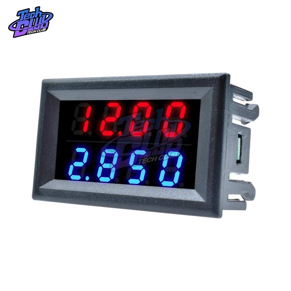 100 V/200 V 10A Мини цифровой вольтметр Амперметр постоянного тока высокой точности измерительного прибора 5-проводки 4 бит точный Напряжение измеритель тока