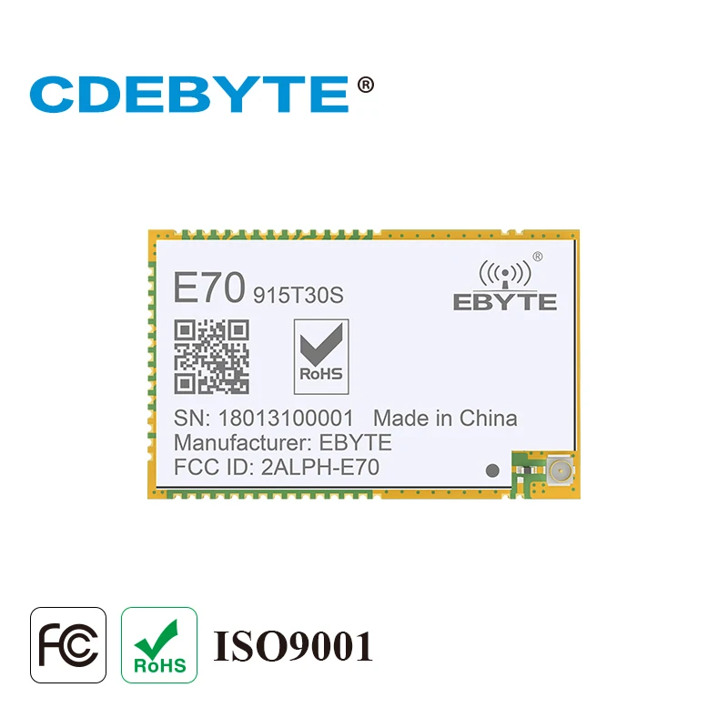 

E70-915T30S непрерывная передача ARM CC1310 915 МГц 1 Вт IPX штамп антенна отверстия беспроводной приемопередатчик SMD приемник-передатчик