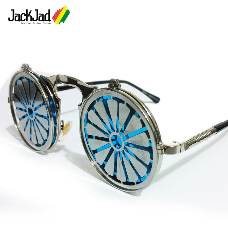 Солнцезащитные очки JackJad круглые для мужчин и женщин Модные Винтажные солнечные