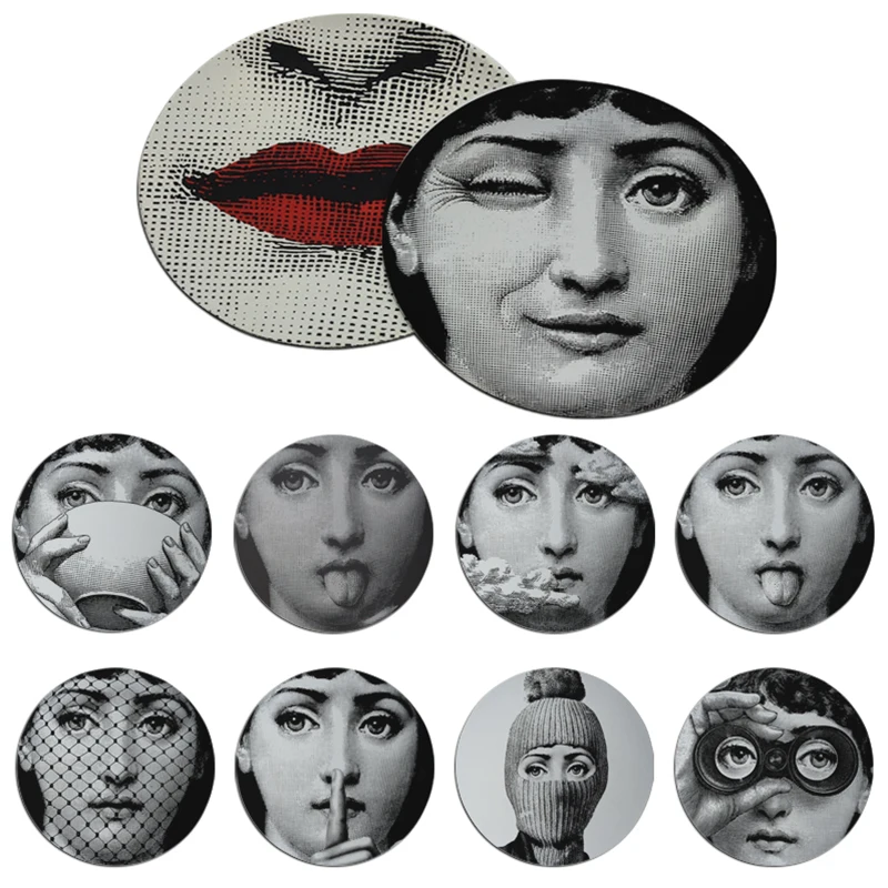 Rosenthal Piero fornasetti стильный нескользящий коврик для мыши 200x200 мм, резиновый коврик маленького размера, Круглый игровой Нескользящий Резиновый коврик 20x20 см