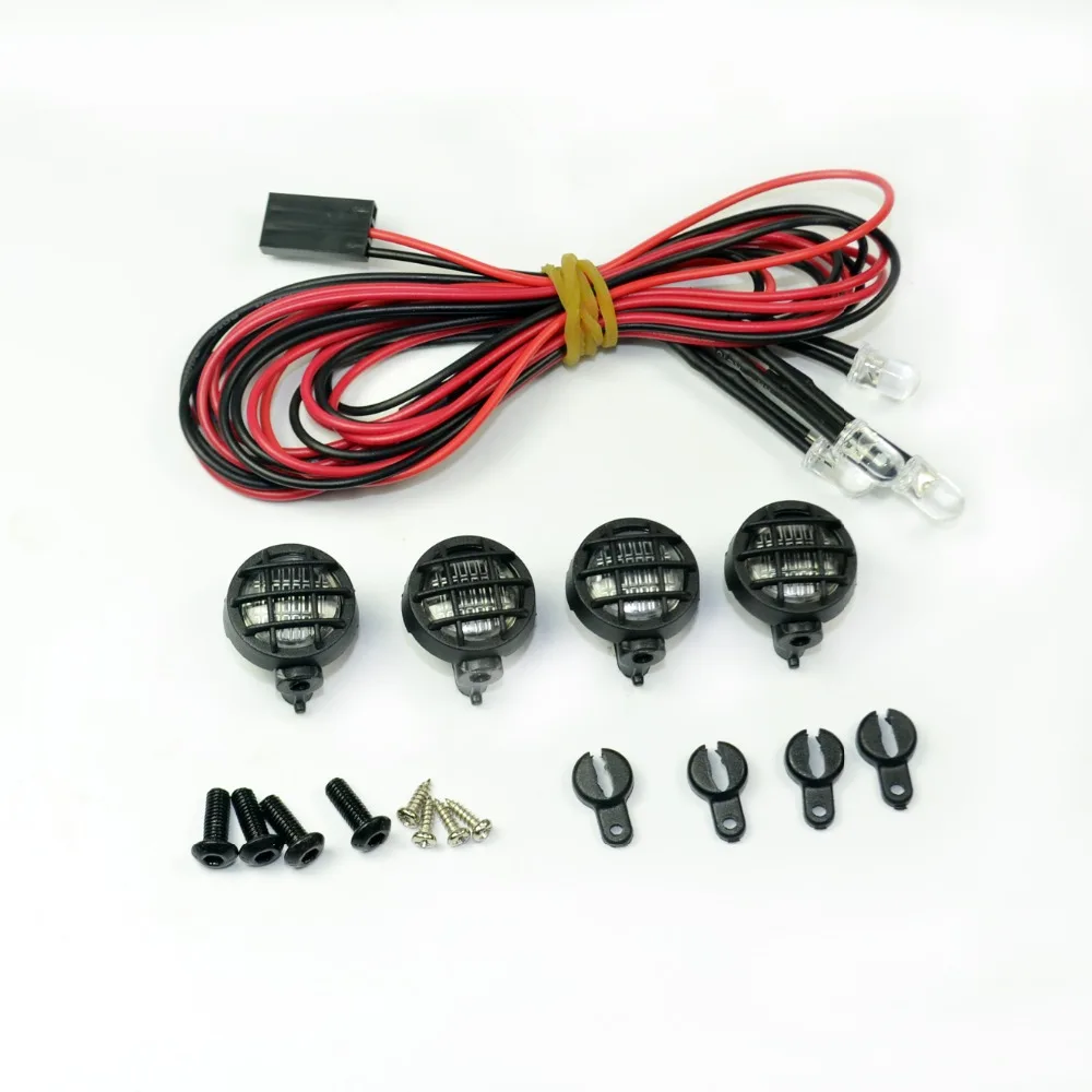 LED lights cup 12mm Truck Fog Lamp Light kits for TAMIYA AXIAL Crawler car 4pcs | Игрушки и хобби