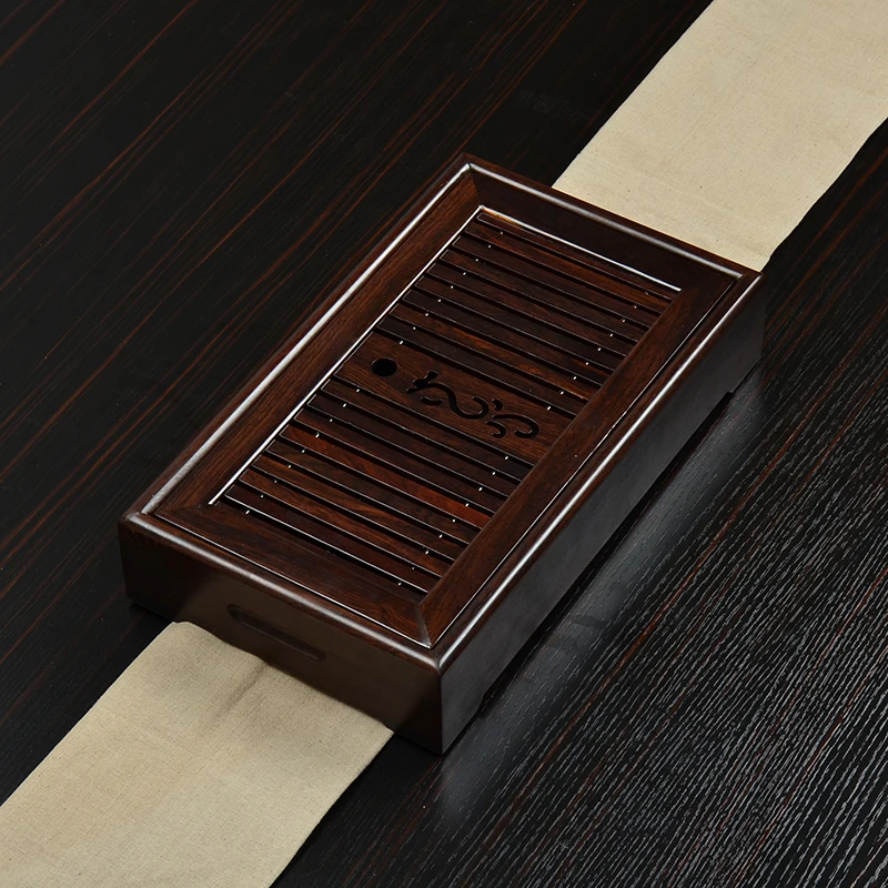 Деревянный поднос для чая кунг фу портативный деревянный хранения воды из