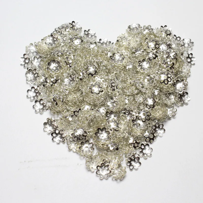 Оптовая продажа 1000 шт 6 мм Цветок разделители бусины чашка Металл золото