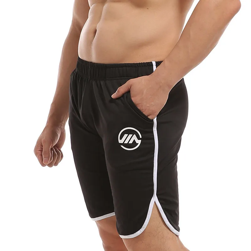 New Men Fitness Bodybuilding Shorts Man Summer Gyms Workout Male Breathable Mesh Quick Dry Sportswear Jogger Beach Short Pants