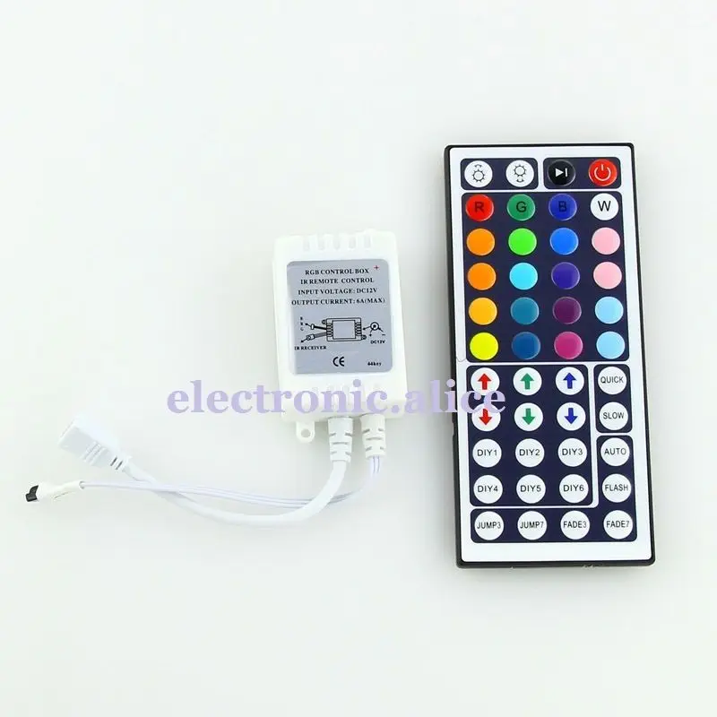 5 м 3528 RGB 300 Led SMD гибкая световая полоса лампа + 44 ключа ИК 12 В 2A источник питания|rgb