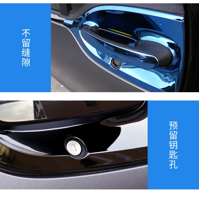 Для Smart Fortwo декоративные дверные ручки наружная дверная чаша декоративная полоса наклейка из нержавеющей стали 3D аксессуары для стайлинга автомобилей