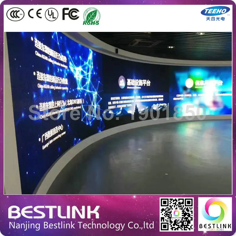 P3.91 LED Крытый цилиндр изогнутый Гигантский Рекламный Экран дисплея RGB видеостена