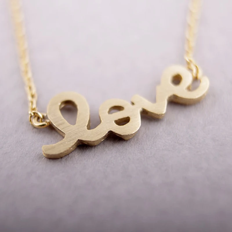 30pcs/Lot Gold Color Letter Pendant LOVE Necklace Best Valentine's Day Couple Gift Free Shipping Wholesale | Украшения и