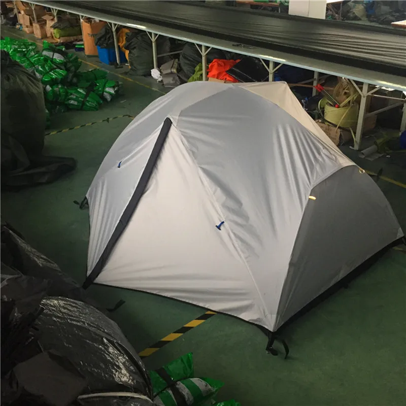 WJ открытый Hiker двухслойный белый альпинизмом Кемпинг палатки ZP004W бушкрафт