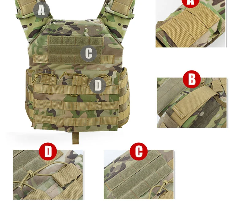 Открытый JPC Улучшенный тактический Molle жилет защитная пластина Перевозчик Мультикам боевой жилет для стрельбы Игры Жилет