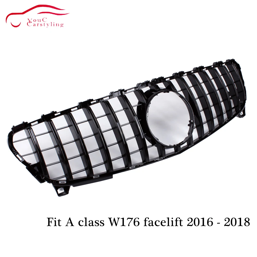 W176 GT Решетка переднего бампера GT R гриль сетки для Mercedes A класса W176 facelift A180 A200 A250 A45 AMG GTR решетка
