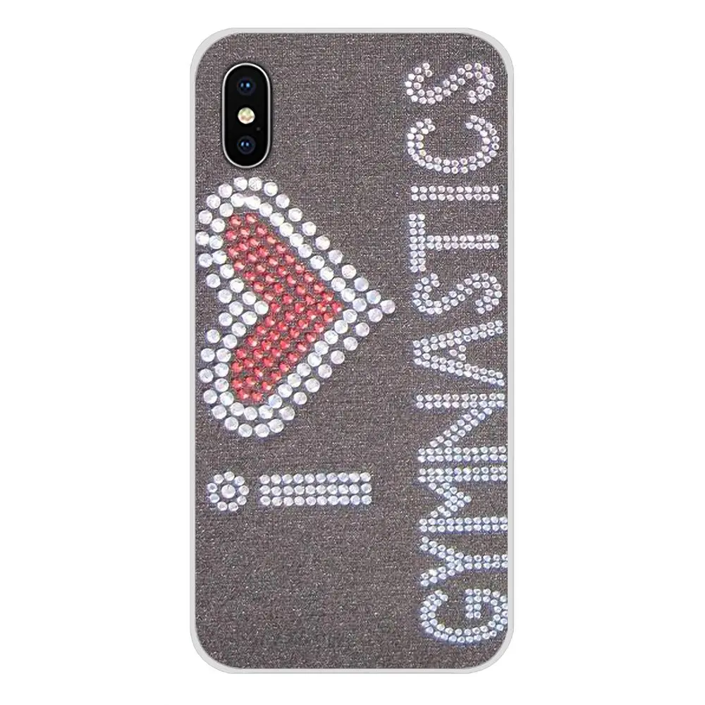 Чехлы для телефонов с аксессуарами Love Gymnastics для Apple iPhone X XR XS MAX 4 4S 5 5S 5C SE 6 6S 7 8 Plus iPod Touch.