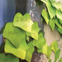 lifelike leaves creative sticky notes classroom memo pad paper sticker gift leaf wall stickers fridge sticker n times