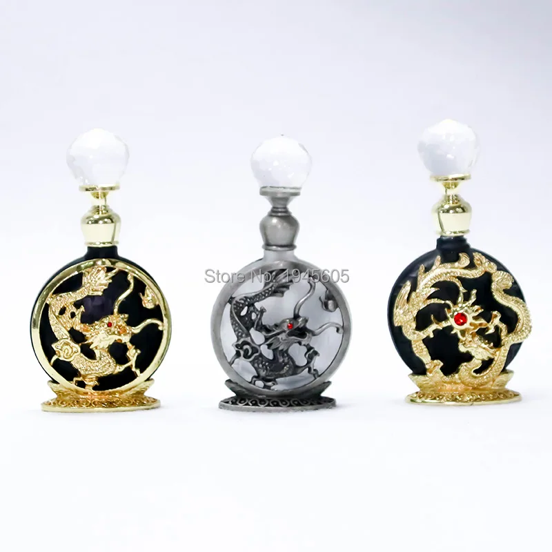Флакон для парфюма с металлическим Attar 8 мл винтажный многоразовый флакон