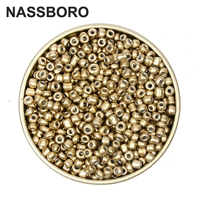 GBP02 Approx.1000pcs 2MM Matellic Small SeedBeads Czech Glass Beads Charms Kralen Bead Spacers for Jewelry Making DIY Craft Wholesale - Цвет: GBP02