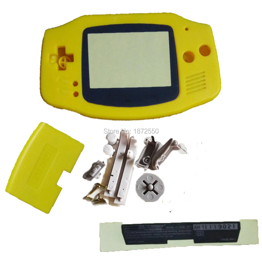 Galyme Новое поступление Пластик Корпус для NintendoGBA чехол Shell с Экран наклейка на