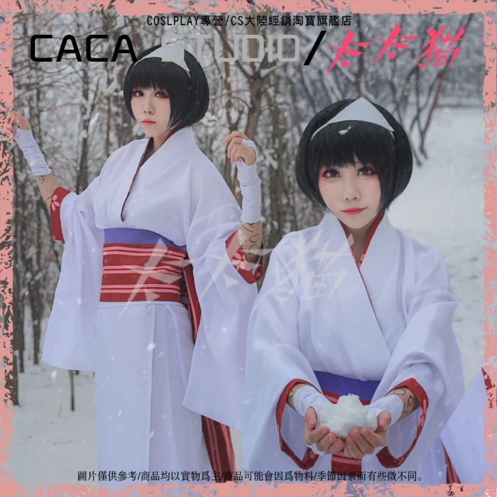 Noragami Nora Cosplay Costume Kimono Yukata Outfit Collar+Kimono+Corset+Bow+Belt+Headdress+Wristband | Тематическая одежда и