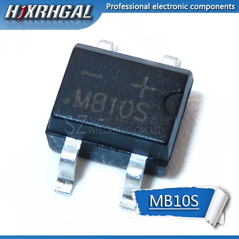 100 шт. MB6S MB6M MB10S MB10M MB6F 0.5A 600 в Миниатюрный Мостовой выпрямитель новый оригинальный
