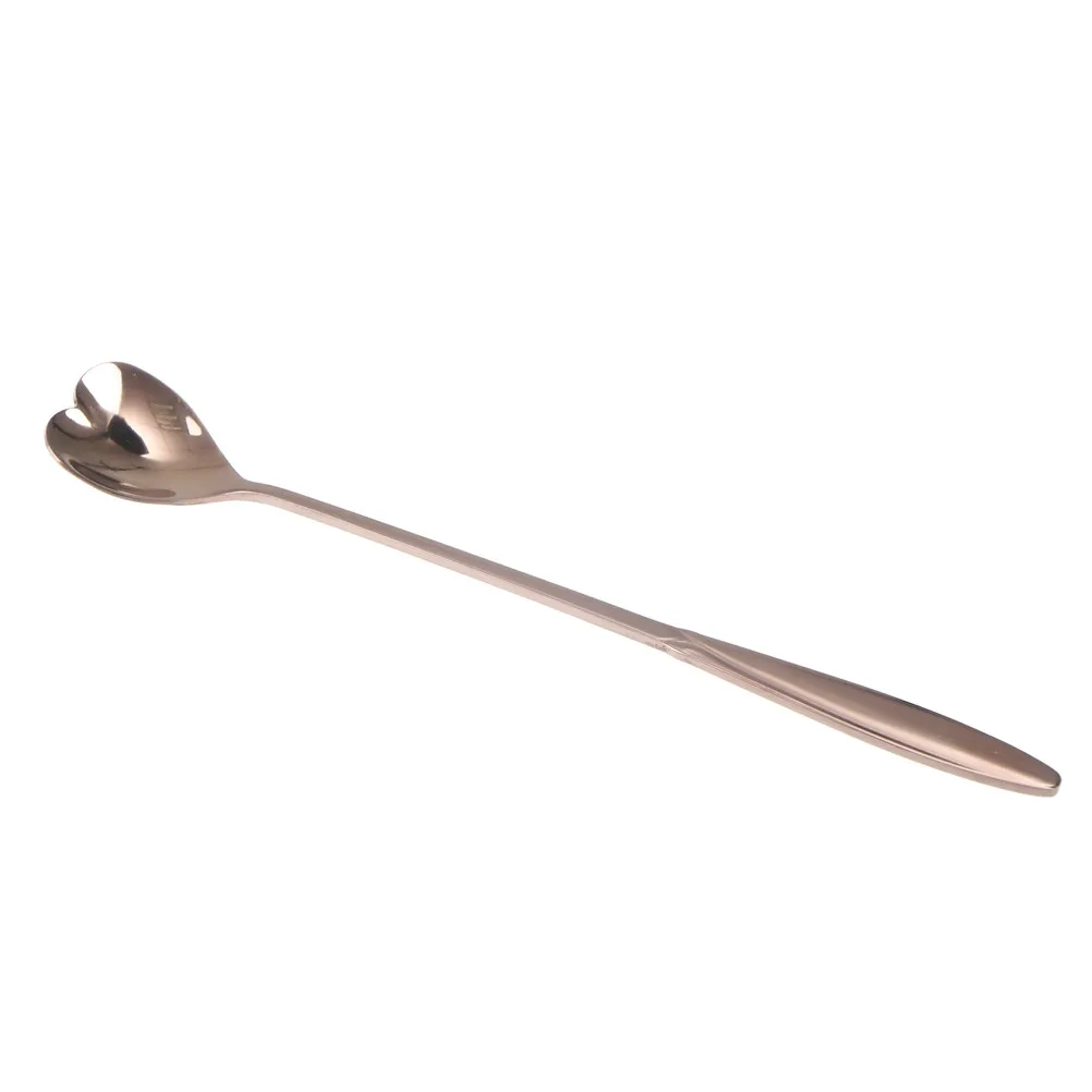 1pcs Stainless Steel Heart Shaped Stirring Spoon Flatware Ice Tea Dessert Tableware Kitchen Accessories 18*2.5cm | Дом и сад