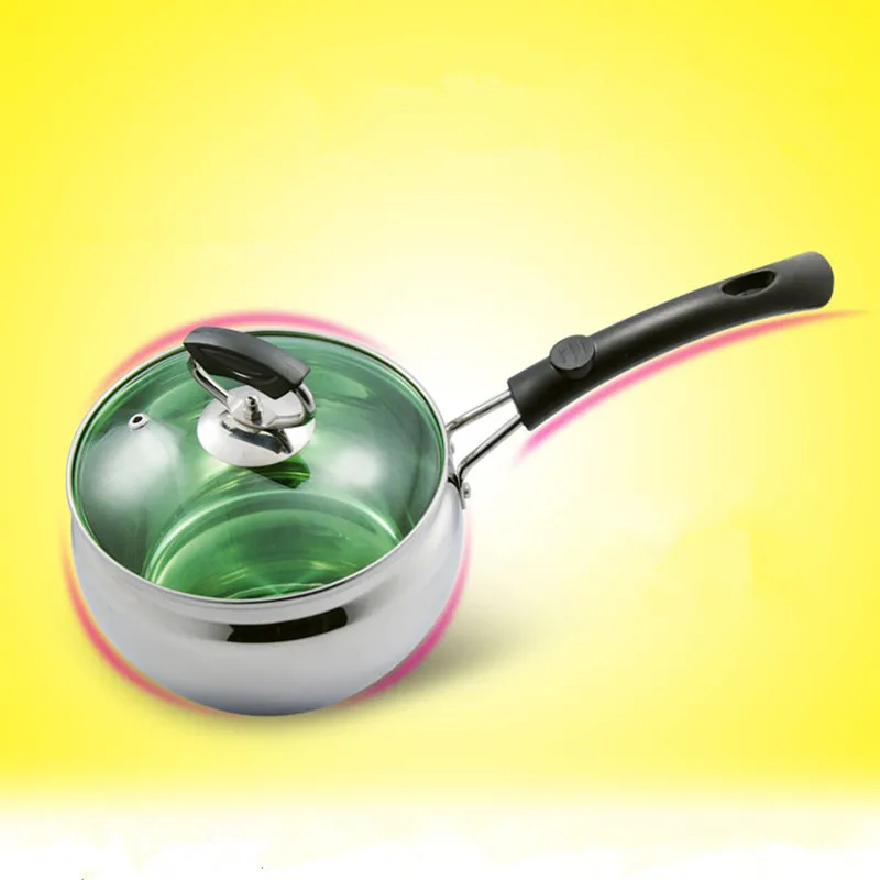 Сковорода для молока из нержавеющей стали горшок детского питания с двухслойным