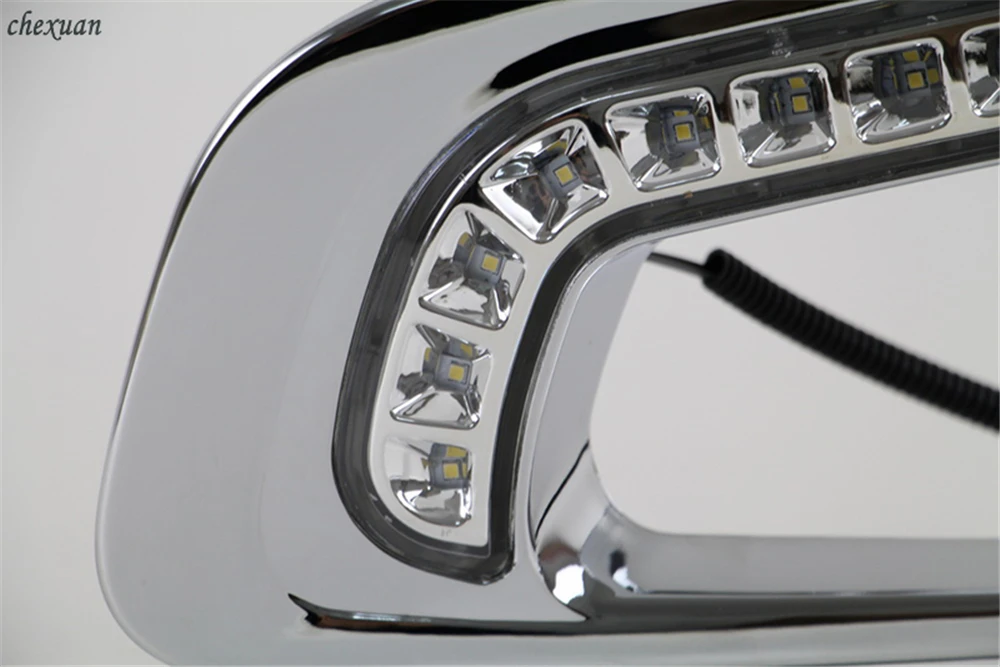 CSCSNL 1 комплект для peugeot 2008 светодиодный DRL дневные ходовые огни Дневной светильник противотуманный светильник налобный фонарь