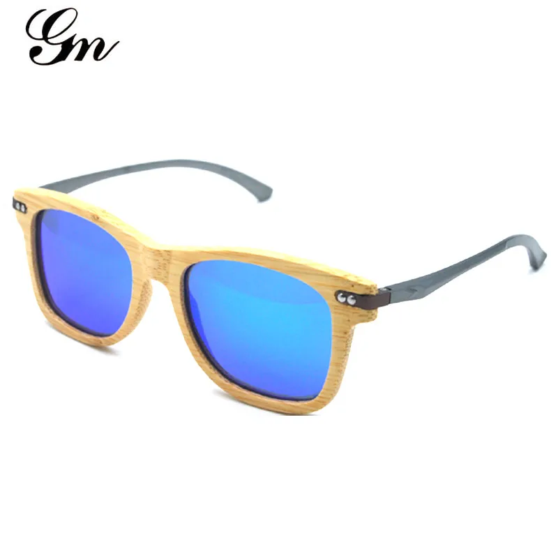 GM мужские деревянные очки oculos de sol feminino Роскошные брендовые солнцезащитные для