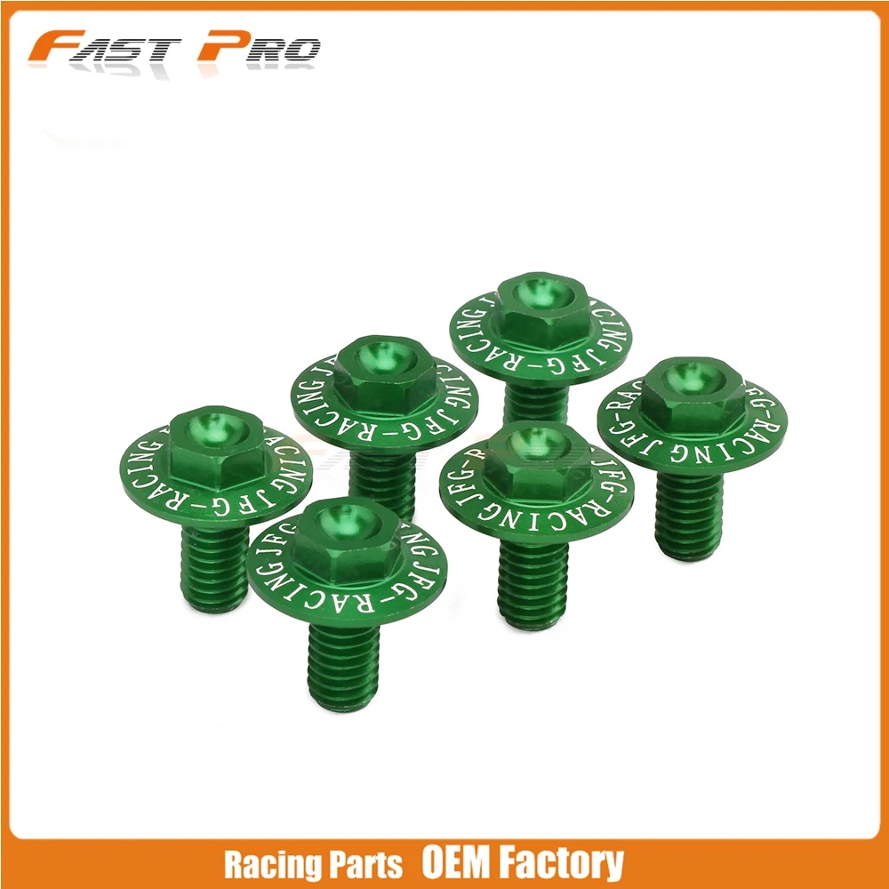 6 шт. передняя вилка гвардии Шурупы Для KX80 KX85 KX125 KX250 KX250F KX450F KLX450R KLX250 D-TRACKER RMZ250 250SB KX 80 85 125 250