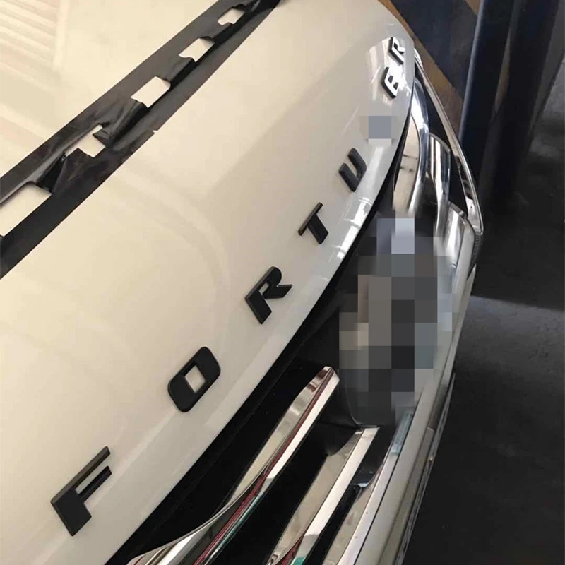 Тонкая накладка из нержавеющей стали для Fortuner, автомобильные аксессуары, 3D Наклейка для автомобиля, 3d Наклейка для автомобиля, VIP для Toyota Fortuner