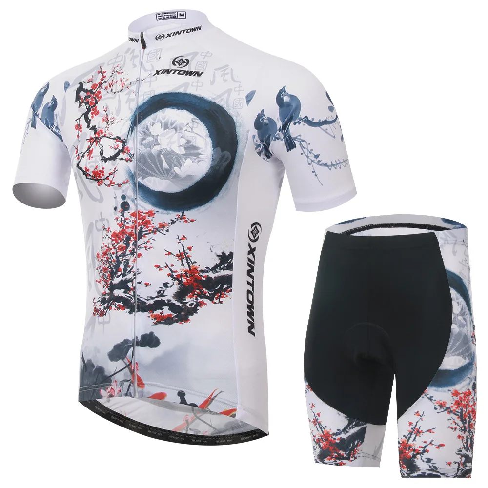 

Q508 2017 Plum cycling jerseys short sleeve Summer moisture absorption perspiration Cycling jerseys short sleeves set