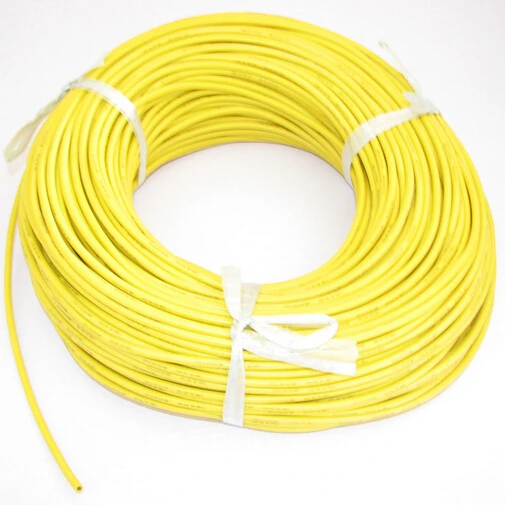 

12awg Yellow Color Soft Silicone Wire x1M EU ROHS and REACH Directive standards