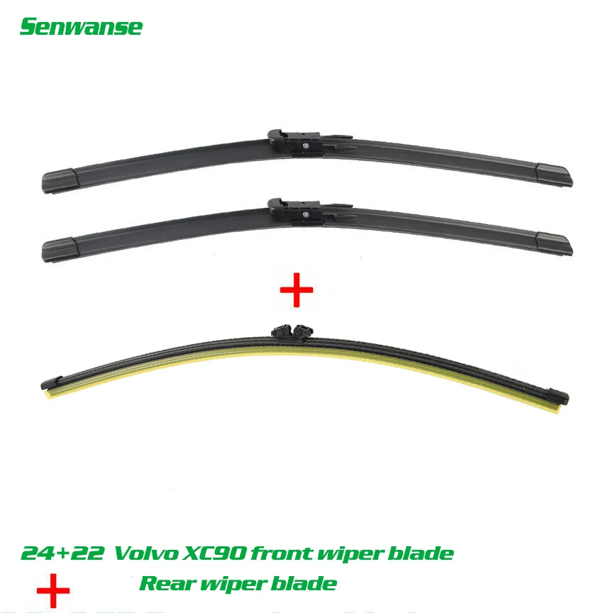 Щетки стеклоочистителя Senwanse для Volvo XC90 2007-2010, 24 + 22 + 15 дюймов